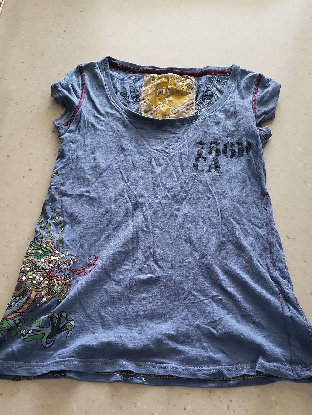 Ringspun Beaded Tee
